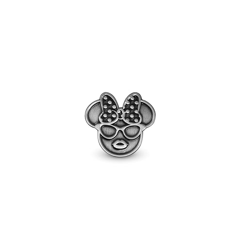 Oh So Fancy Metal Girl Mouse Enamel Pin - Ant. Silver - Artistic Flavorz