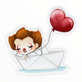 Horror Cutie: Clown Sticker (#311) - Artistic Flavorz