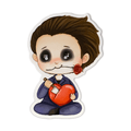 Horror Cutie: Masked Heart Sticker (#310) - Artistic Flavorz