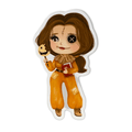Horror Princess: Bookish Scarecrow Sticker (#304) - Artistic Flavorz