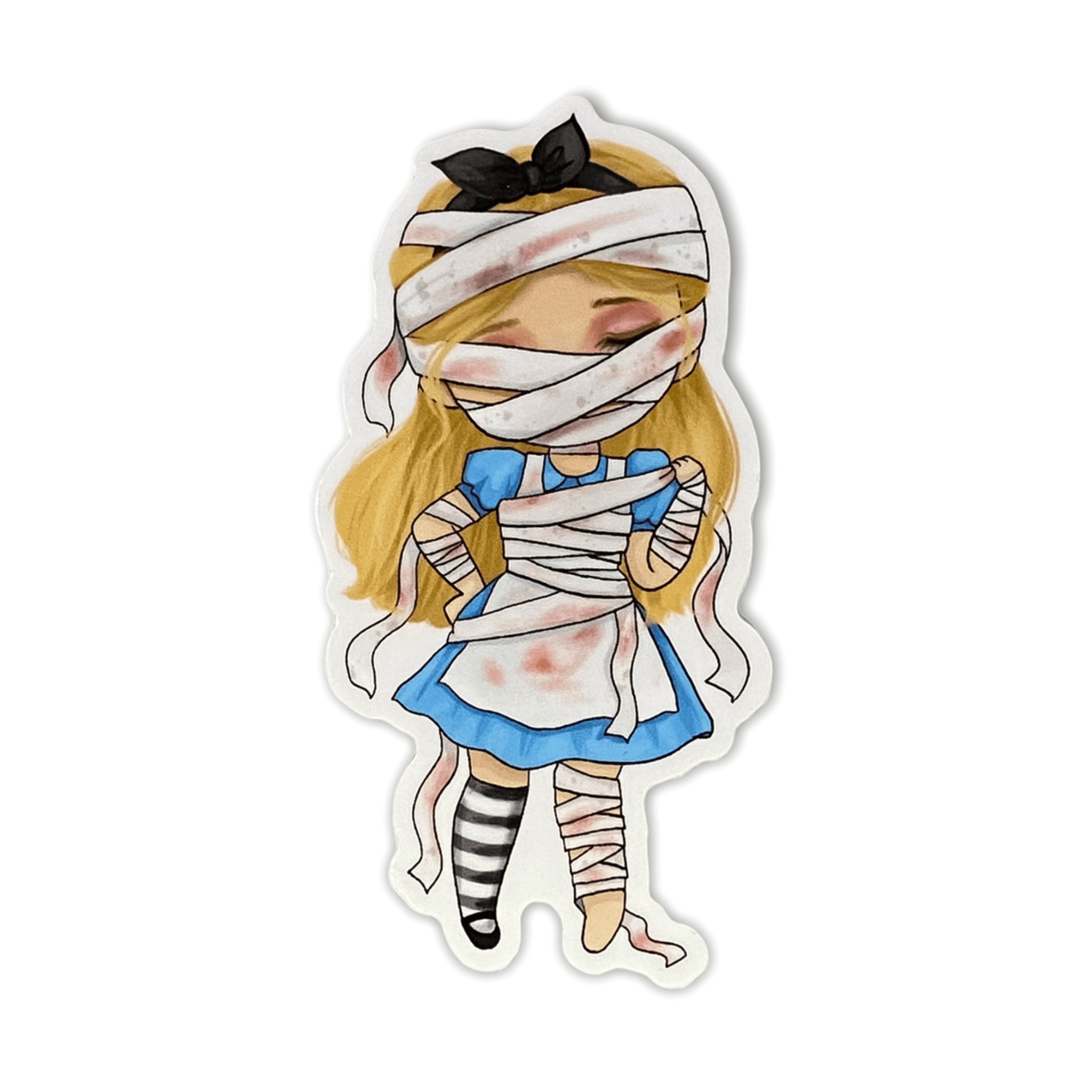 Horror Princess: Curious Mummy Sticker (#302) - Artistic Flavorz