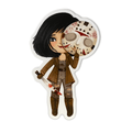 Horror Princess: Masked Warrior Sticker (#301) - Artistic Flavorz
