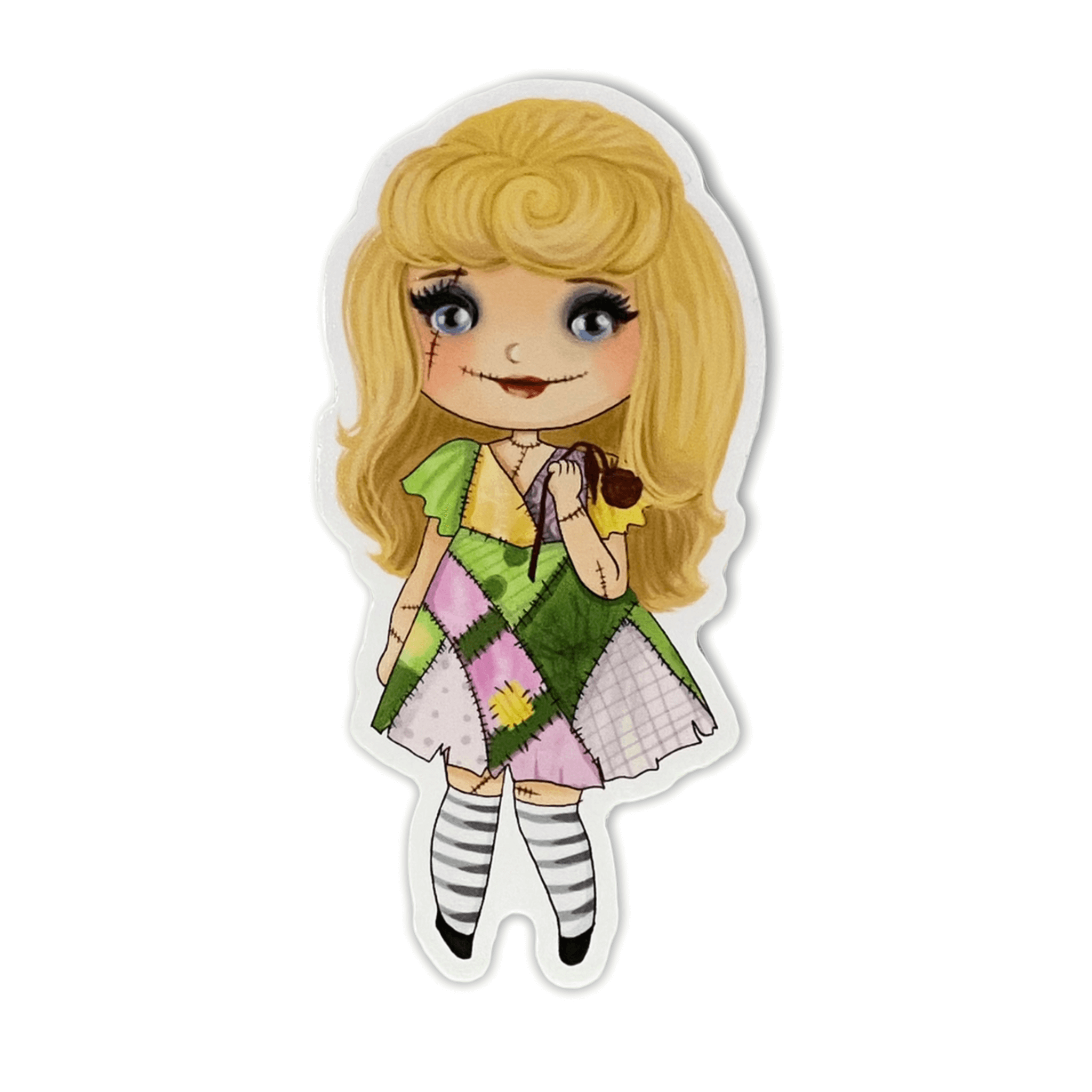 Horror Princess: Resting Ragdoll Sticker (#296) - Artistic Flavorz
