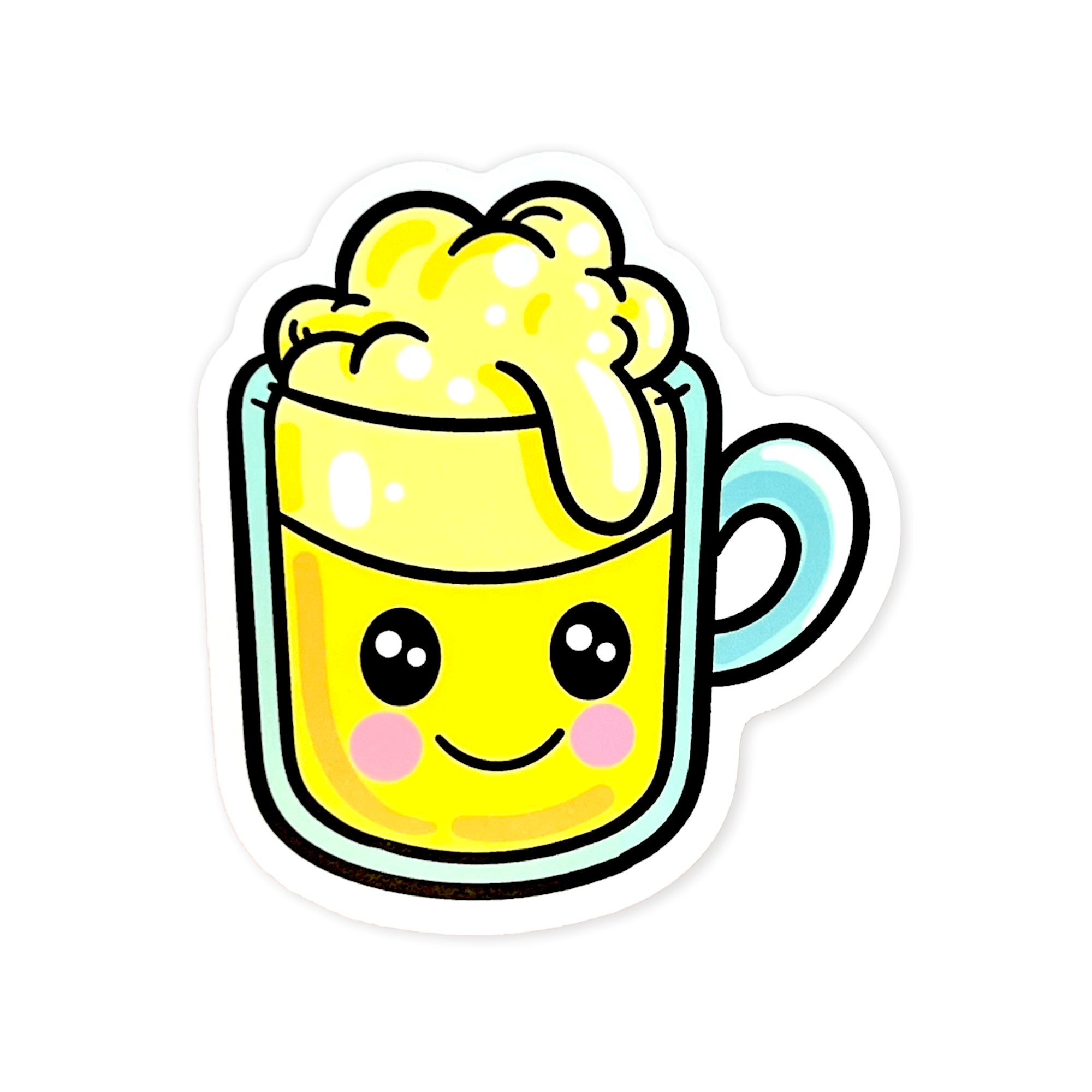 Kawaii Beer Sticker (#505) - Artistic Flavorz