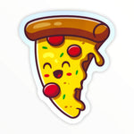 Kawaii Pizza Sticker (#502) - Artistic Flavorz