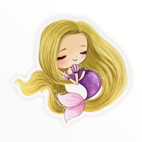 Lanterns Princess Mermaid Sticker (#200) - Artistic Flavorz