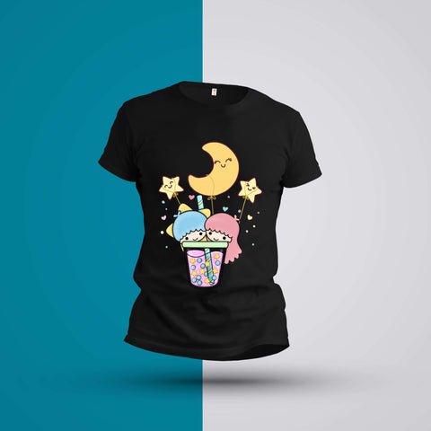 Little Twin Stars Boba T-Shirt - Artistic Flavorz