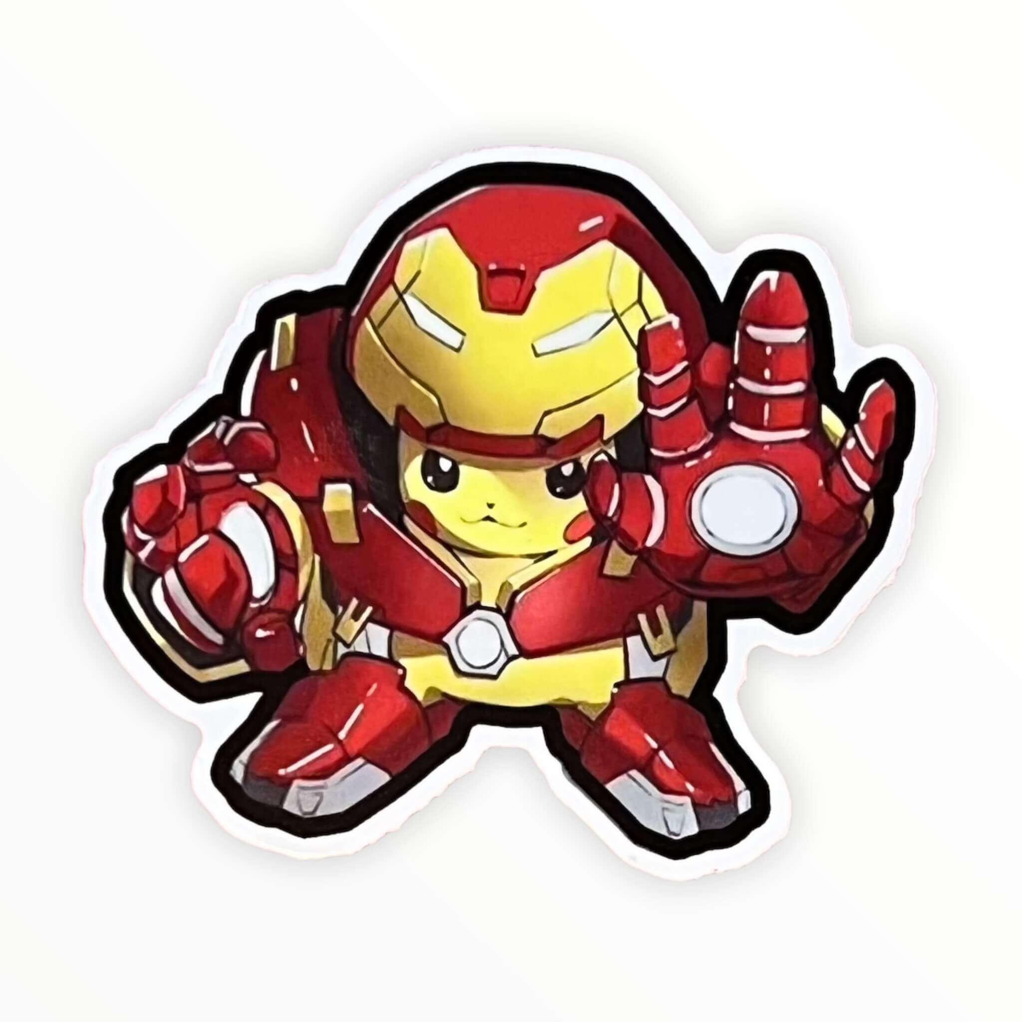 Metal Superhero Lightning Cutie Sticker (#471) - Artistic Flavorz