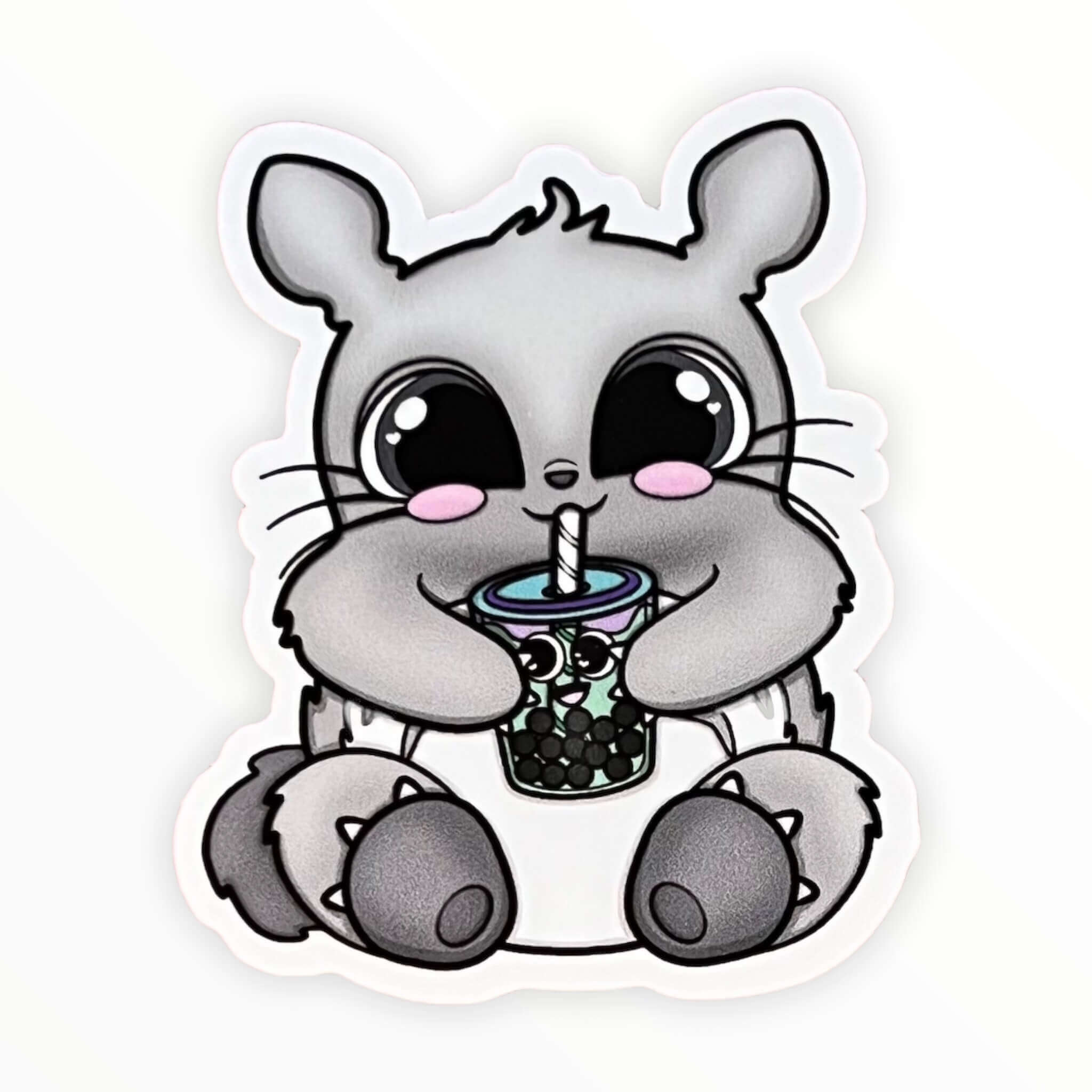 My Neighbor with Boba Sticker (#97) - Artistic Flavorz