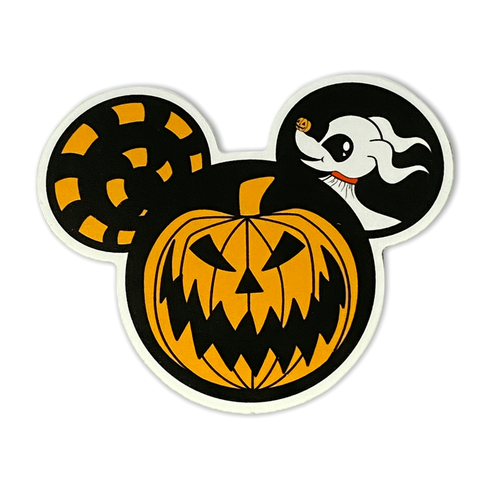 Mystery Mouse - Pumpkin Ghost Dog Sticker (#255) - Artistic Flavorz