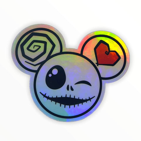 Mystery Mouse - Skeleton Hologram Sticker (#244)