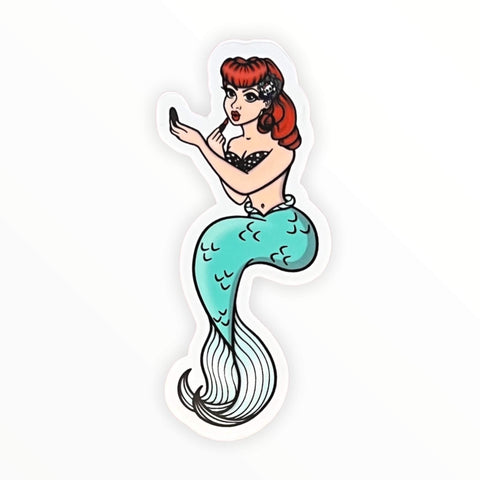 Part of Your World Pinup Mermaid Sticker (#108) - Artistic Flavorz
