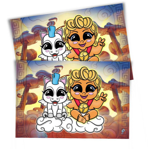 Baby Pegasus & Baby Hercules 4x6 Postcard | Postcards Artistic FlavorzArtistic Flavorz