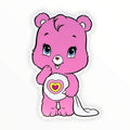 Pink Heart Bear Sticker (#479) - Artistic Flavorz