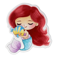 Princess Mermaid Sticker (#212) - Artistic Flavorz