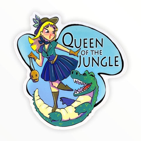 Queen of the Jungle Dapper Doll Sticker (#75) - Artistic Flavorz