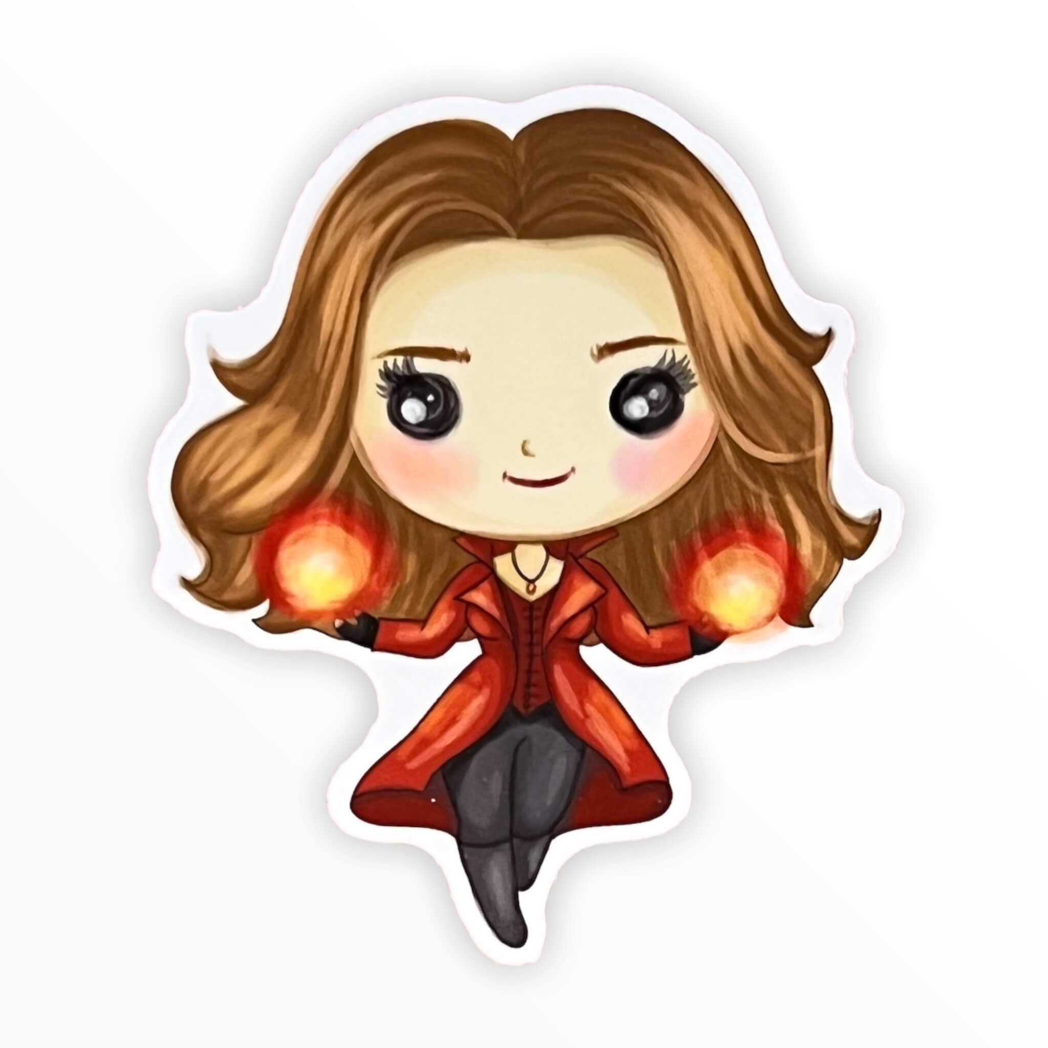 Red Witch Sticker (#383) - Artistic Flavorz