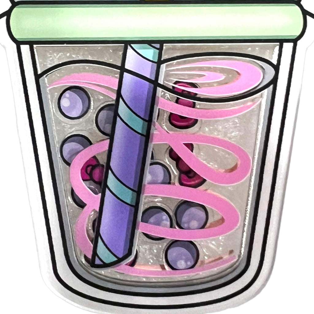 Sister Kitty's Boba Acrylic Shaker Keychain (#150) - Artistic Flavorz