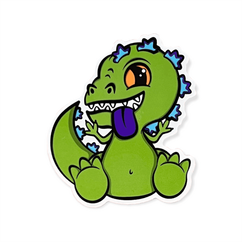 Green Dinosaur Sticker (#37) - Artistic Flavorz