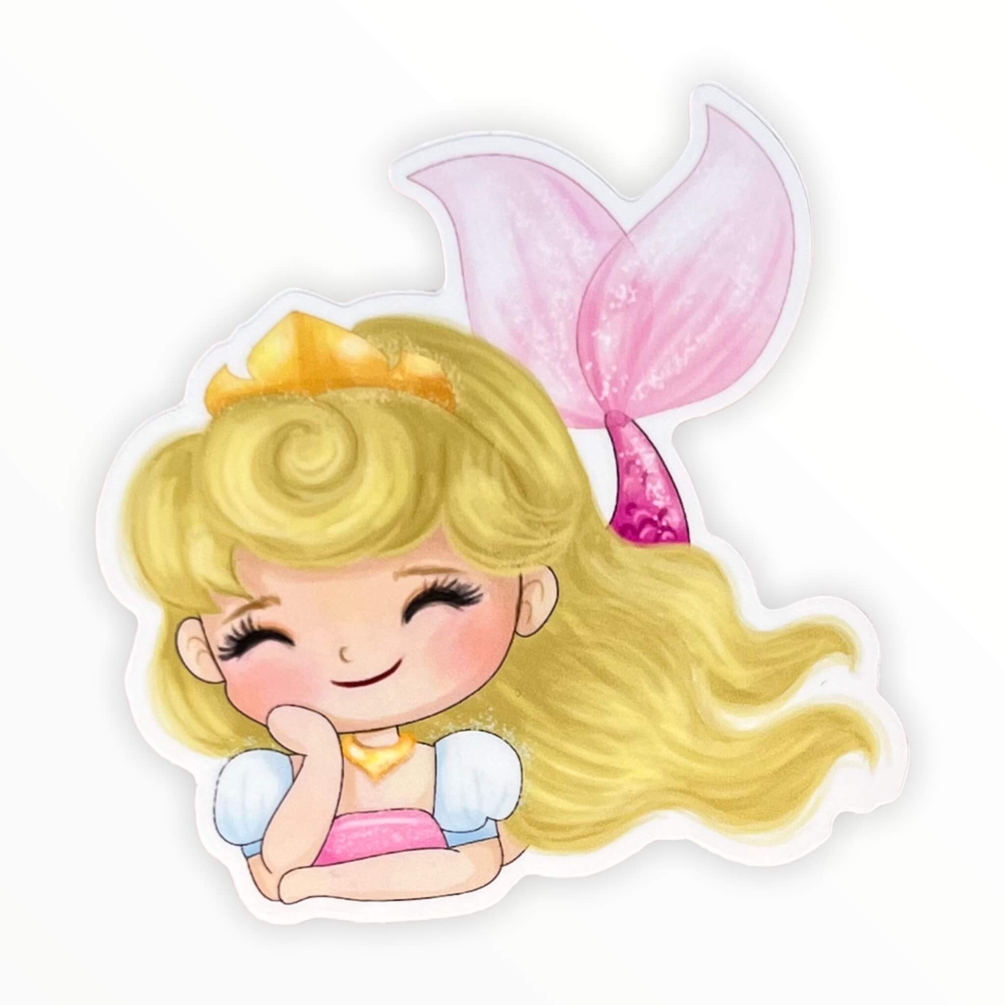 Resting Princess Mermaid Sticker (#207) - Artistic Flavorz