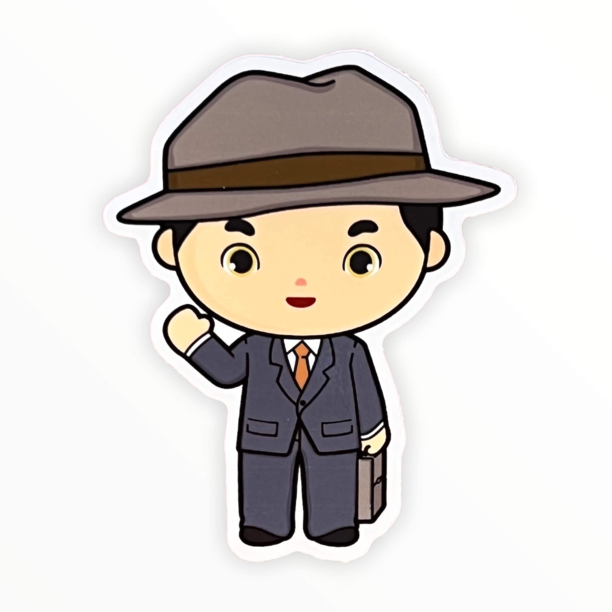 Retro V Sticker (#187) - Artistic Flavorz