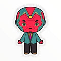 Retro V Sweater Sticker (#189) - Artistic Flavorz