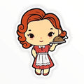 Retro W Turkey Sticker (#188) - Artistic Flavorz