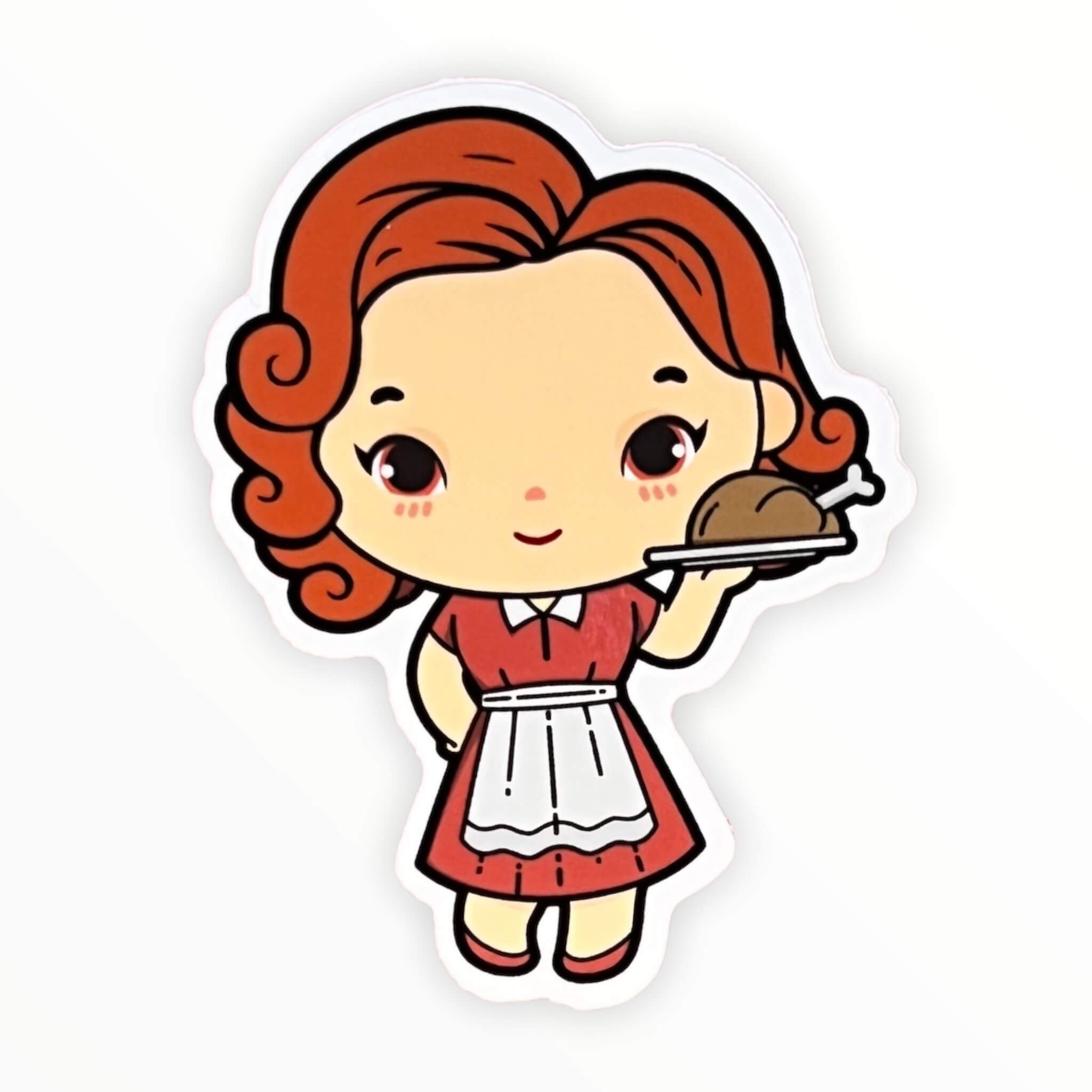 Retro W Turkey Sticker (#188) - Artistic Flavorz