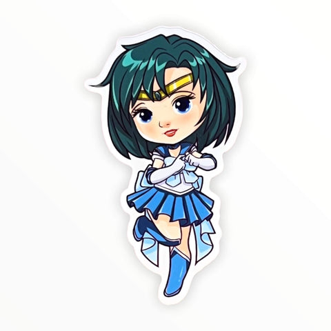 Sailor Blue Chibi Cutie Sticker (#195) - Artistic Flavorz