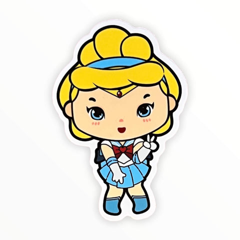 Sailor Glass Slipper Princess Sticker (#182) - Artistic Flavorz