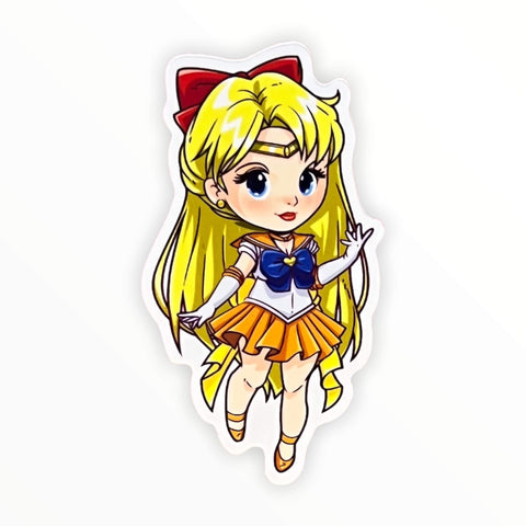 Sailor Orange Chibi Cutie Sticker (#196) - Artistic Flavorz