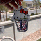 Sister Kitty's Boba Acrylic Shaker Keychain (#150) - Artistic Flavorz