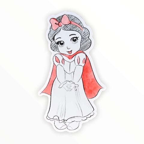 Sketched Fairest of them All Princess Sticker (#411) - Artistic Flavorz