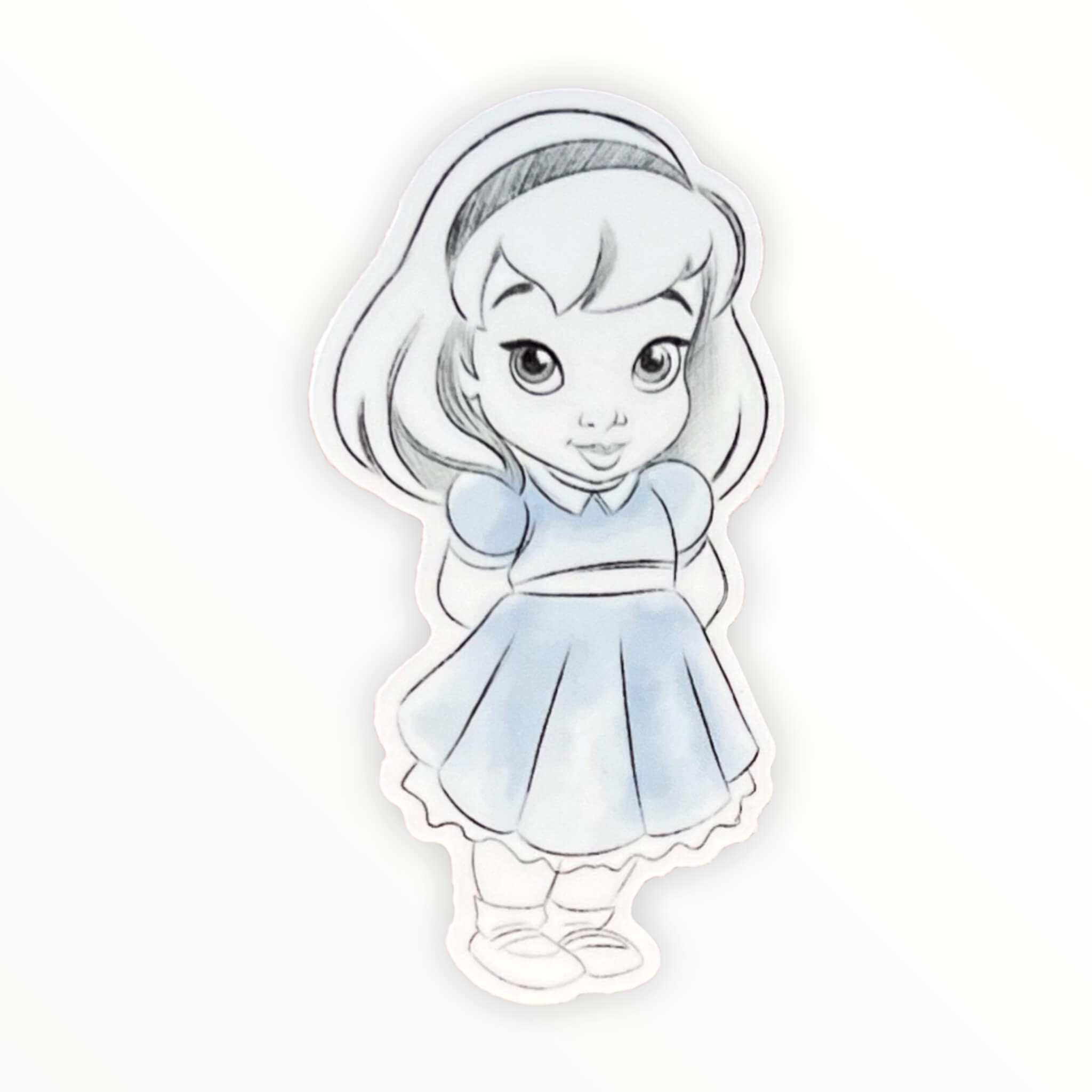 Sketched Glass Slipper Princess Sticker (#415) - Artistic Flavorz