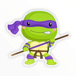 Smart Purple Teen Turtle Sticker (#474)