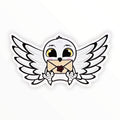 Snow Owl Sticker (#105) - Artistic Flavorz