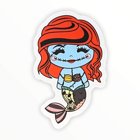 Stitches Mermaid Sticker (#147) - Artistic Flavorz