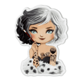Tattooed Dalmatian Dame Sticker (#279) - Artistic Flavorz