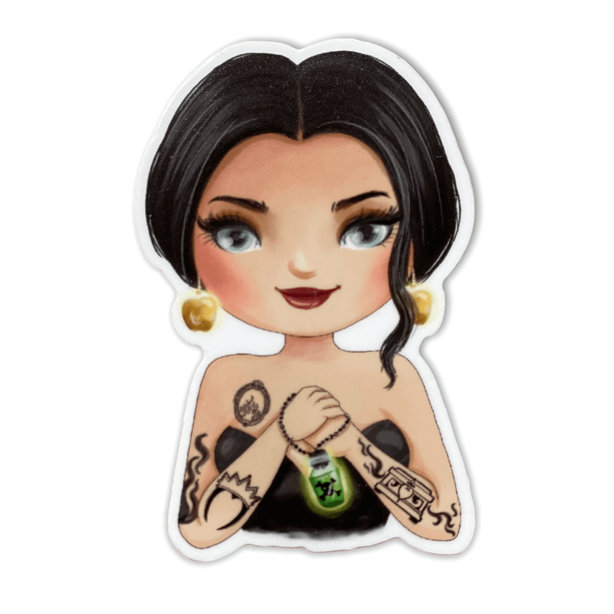 Tattooed Mirror Queen Sticker (#277) - Artistic Flavorz