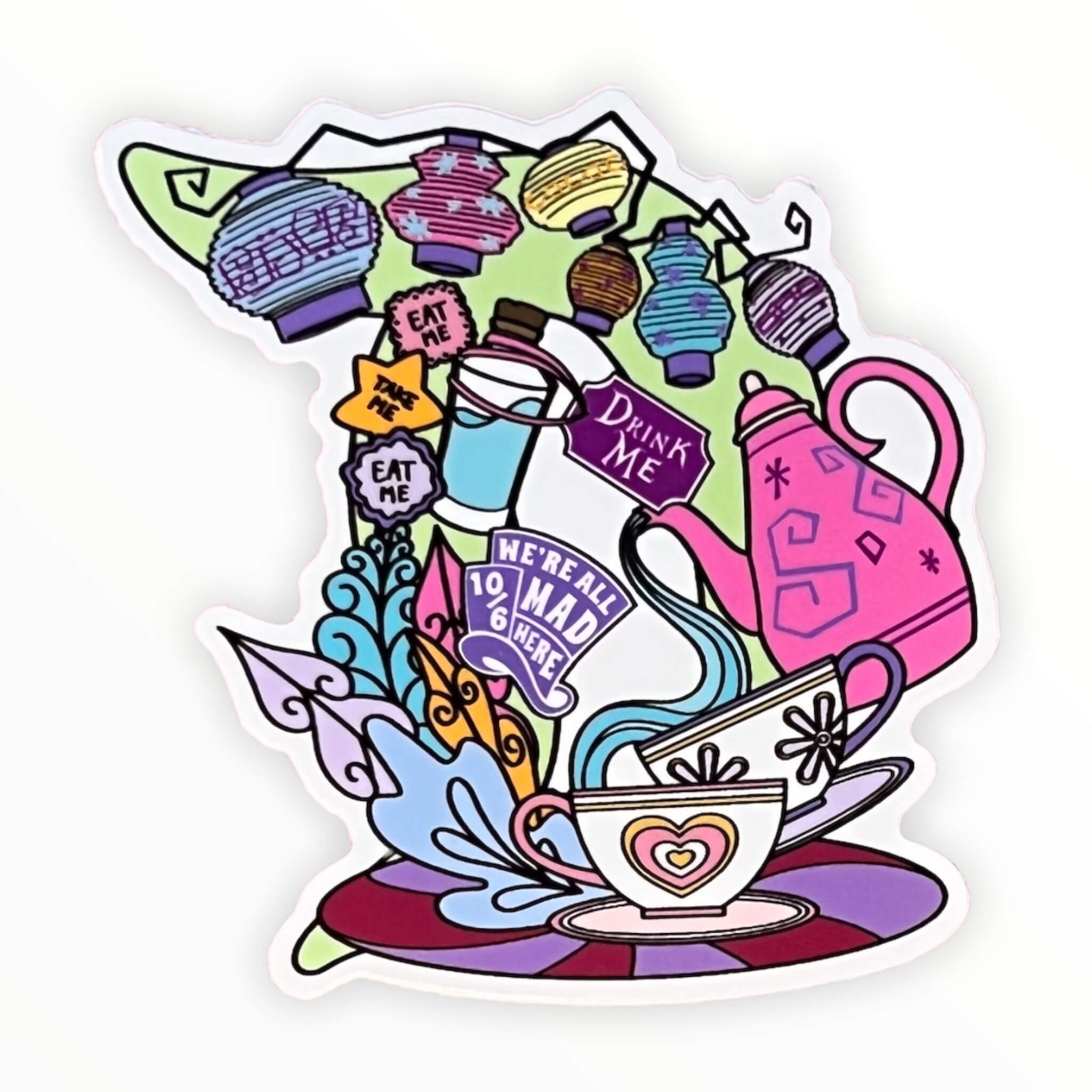 Teacup D Sticker (#175) - Artistic Flavorz