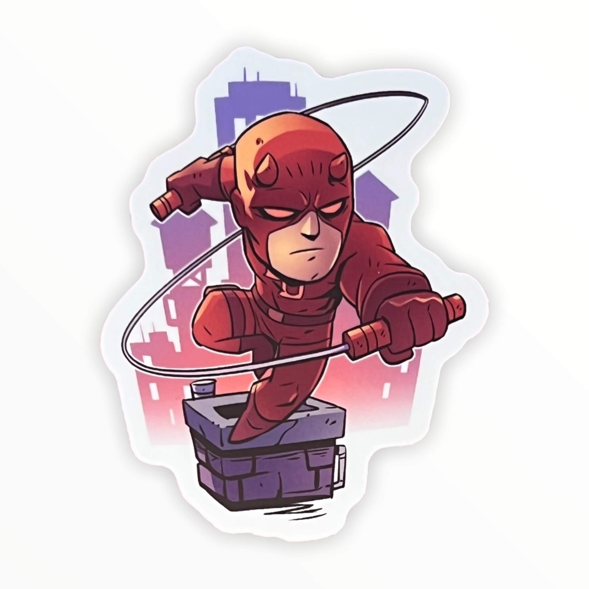 The Blind Fearless Man Sticker (#374) - Artistic Flavorz