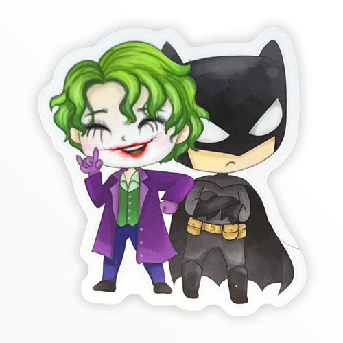 The Clown and The Nocturnal Animal Sticker (#394) - Artistic Flavorz