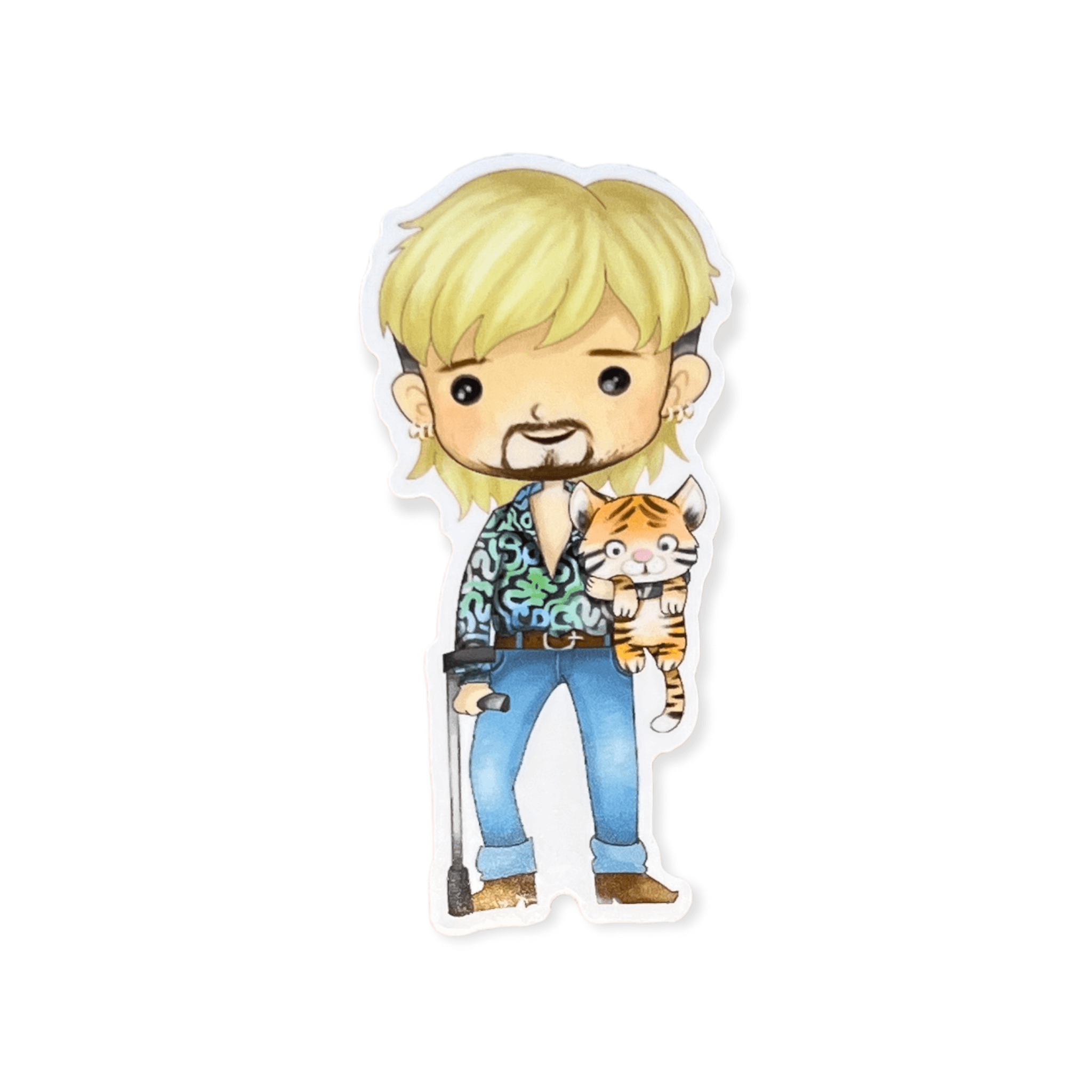 Tiger Guy Sticker (#497) - Artistic Flavorz