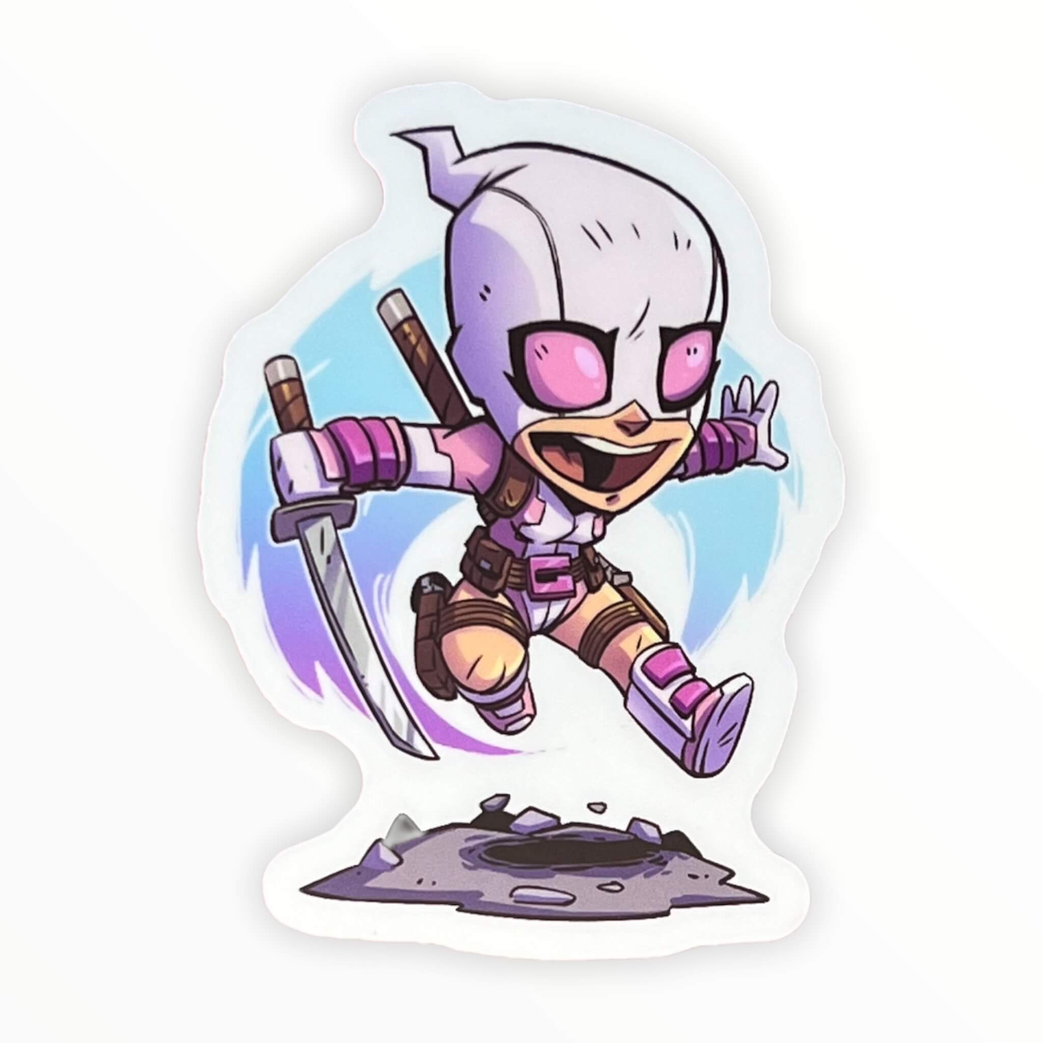 Web Swinger Chimichanga Sticker (#363) - Artistic Flavorz