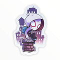 Web Swinger Girl Sticker (#343) - Artistic Flavorz