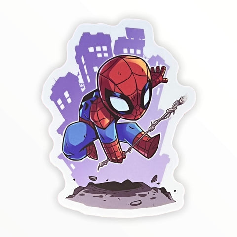 Web Swinger on a Mission Sticker (#371) - Artistic Flavorz