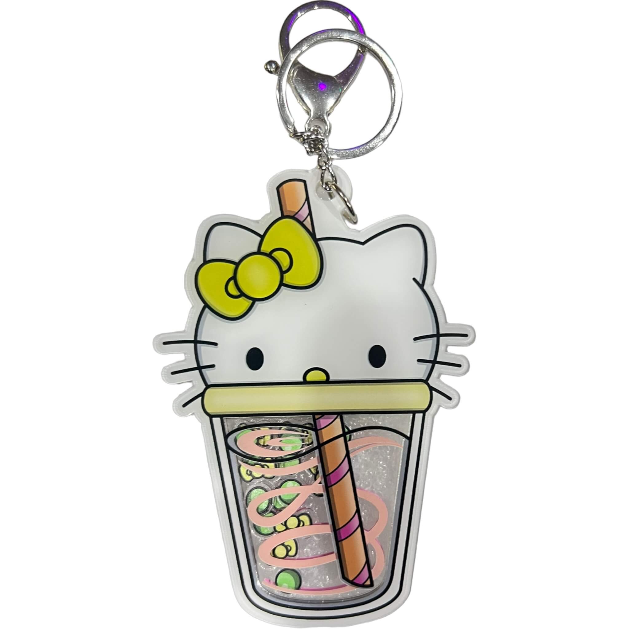 Sister Kitty's Boba Acrylic Shaker Keychain (#150) - Artistic Flavorz