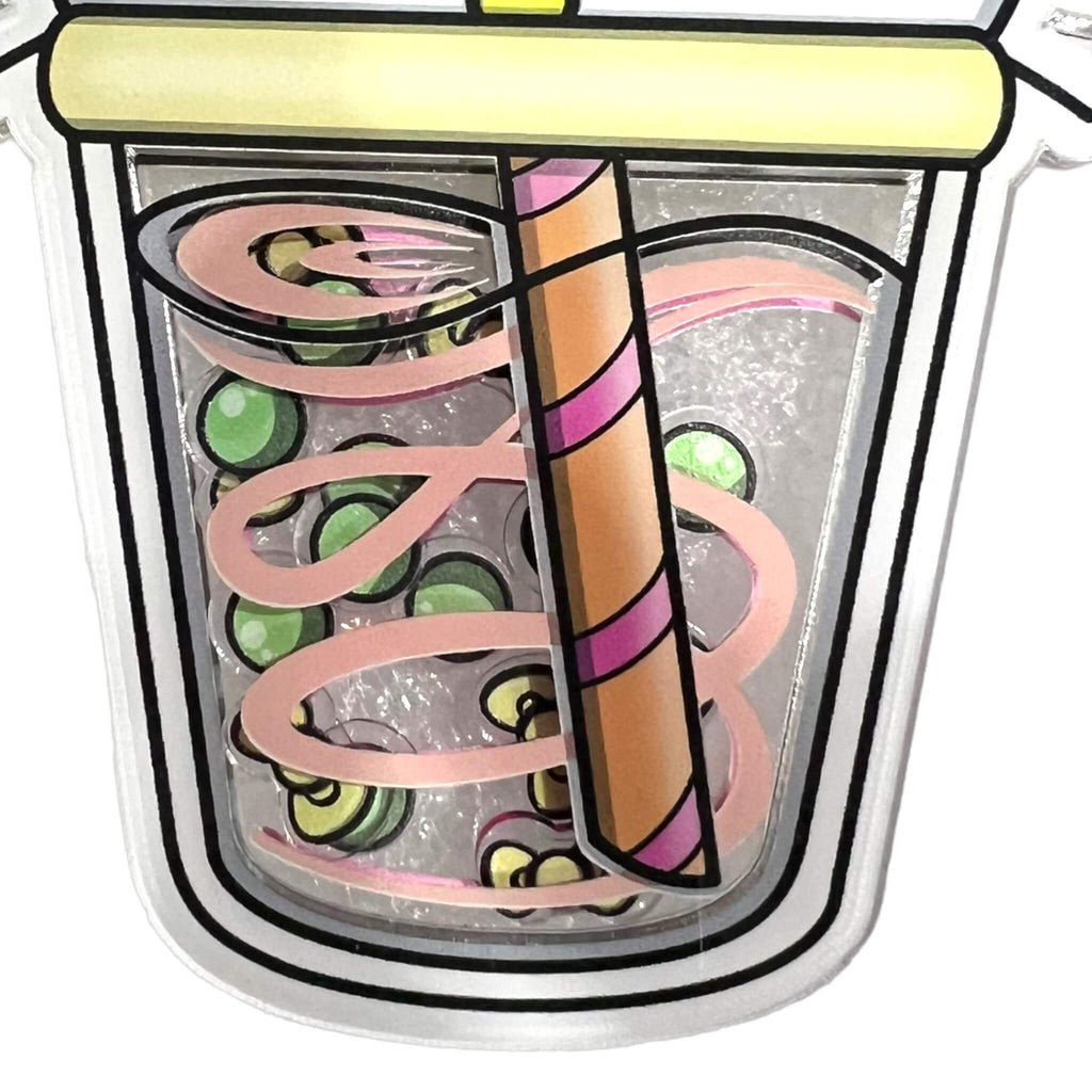 Sister Kitty's Boba Acrylic Shaker Keychain (#150) - Artistic Flavorz