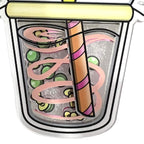 Sister Kitty's Boba Acrylic Shaker Keychain (#150) - Artistic Flavorz