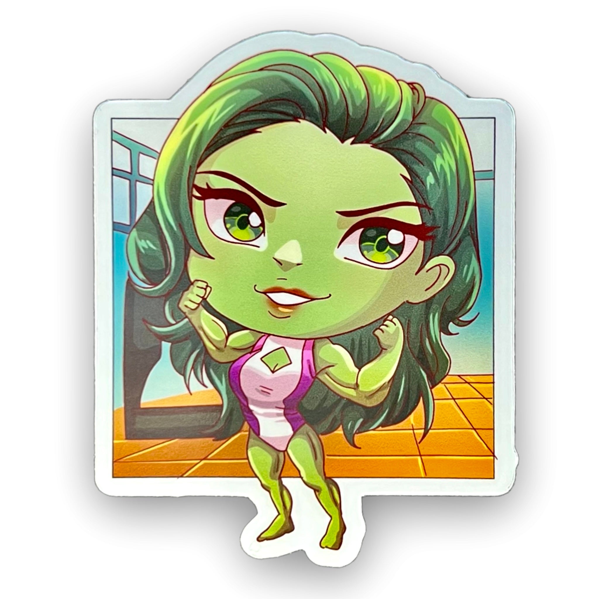 Strong Green Lawyer Sticker (#911) - Artistic Flavorz